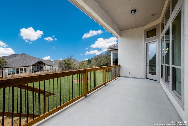 view of balcony