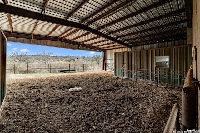 view of stable