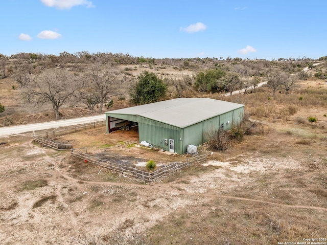 bird's eye view featuring a rural view