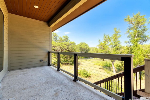 view of balcony