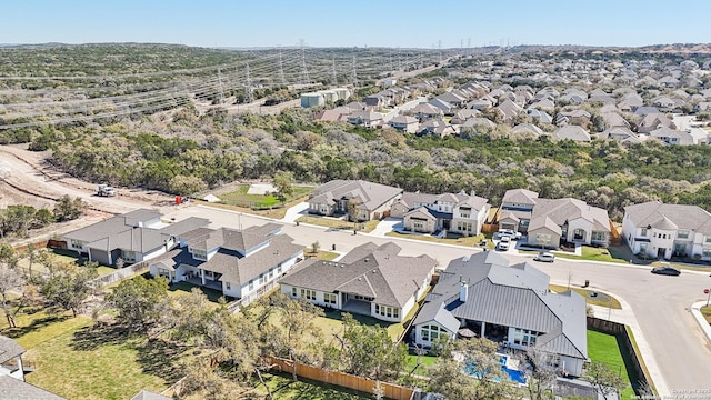 aerial view featuring a residential view