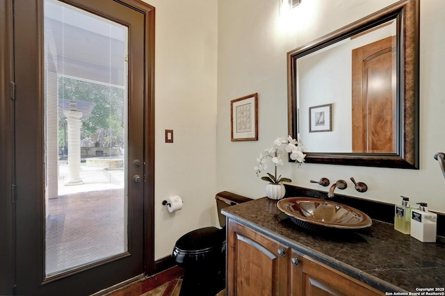 133 Fair Spgs, Boerne, TX 78006 - bathroom featuring vanity and toilet