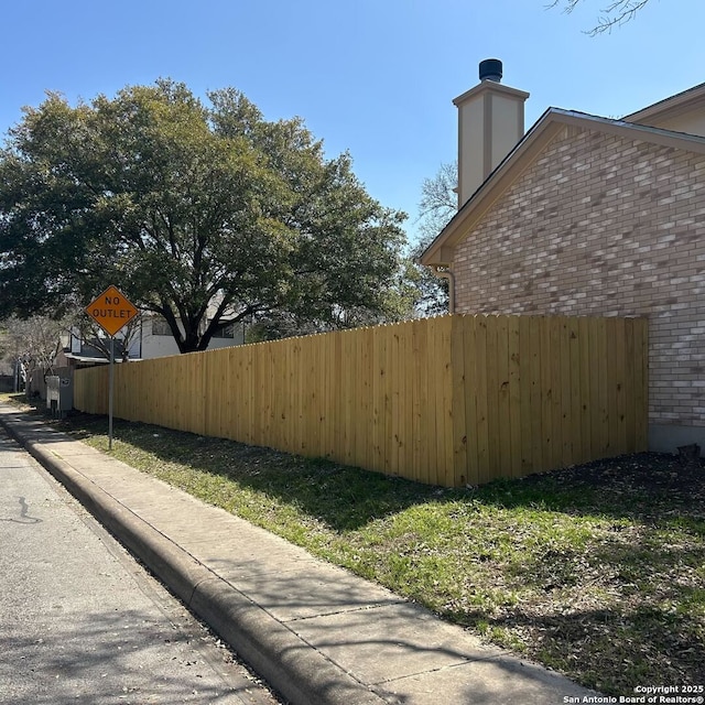 exterior space with fence