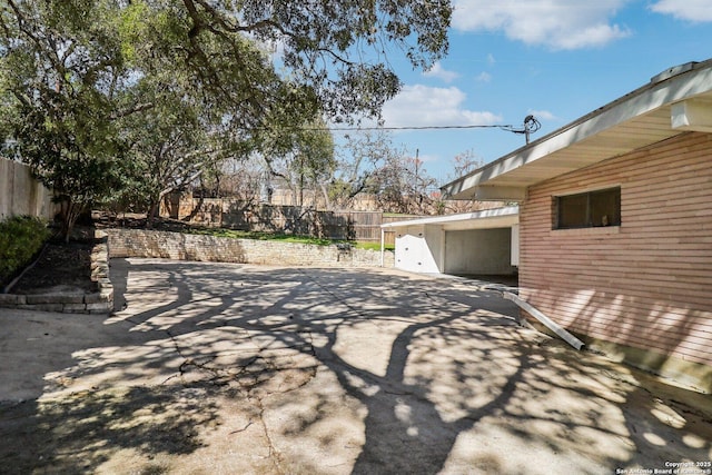 view of patio / terrace with a fenced backyard