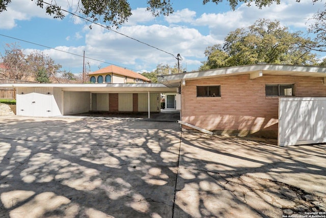 view of rear view of property