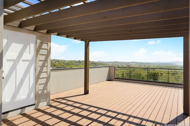 view of deck