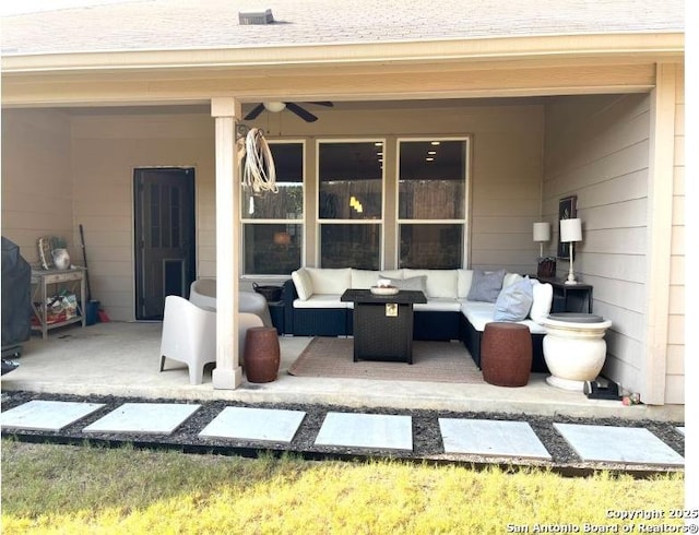 view of patio / terrace with outdoor lounge area