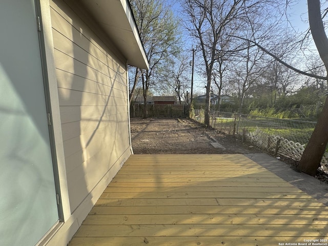 deck with fence