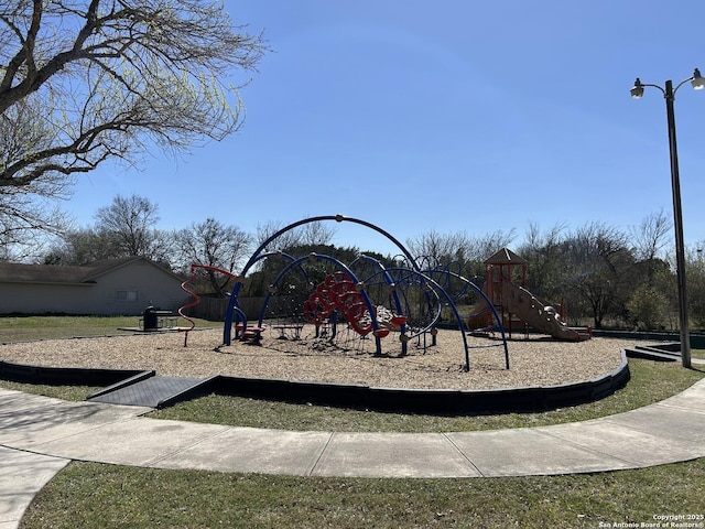 view of communal playground