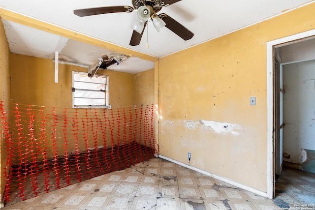 spare room featuring tile patterned floors