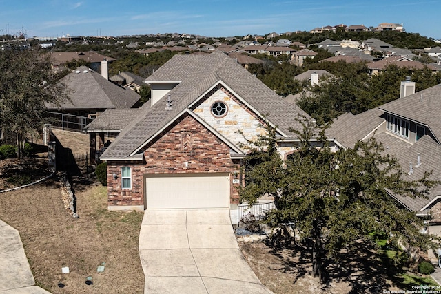 birds eye view of property featuring a residential view