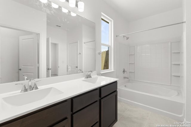 13210 Club House Blvd, San Antonio, TX 78221 - full bathroom with shower / washtub combination and double vanity