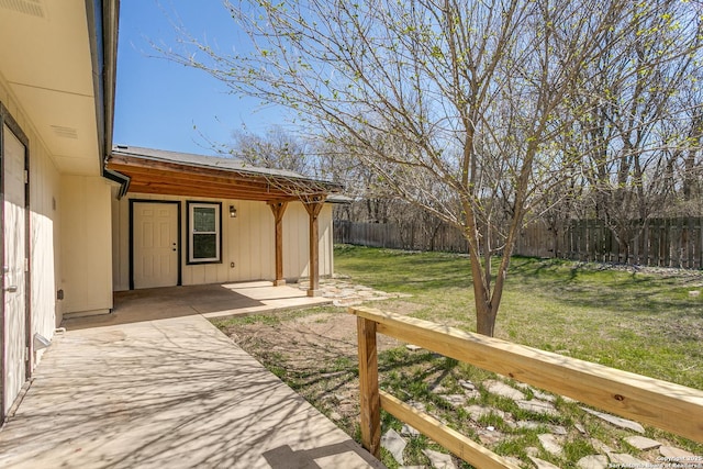 5918 Oak Country Way, San Antonio, TX 78247 - view of yard featuring a fenced backyard and a patio area