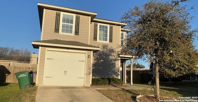 3607 Southton Vw, San Antonio, TX 78222 - traditional-style house featuring driveway, an attached garage, and fence