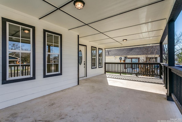 view of patio / terrace featuring covered porch