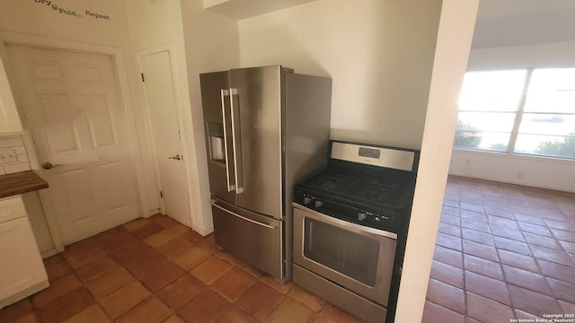 kitchen with appliances with stainless steel finishes