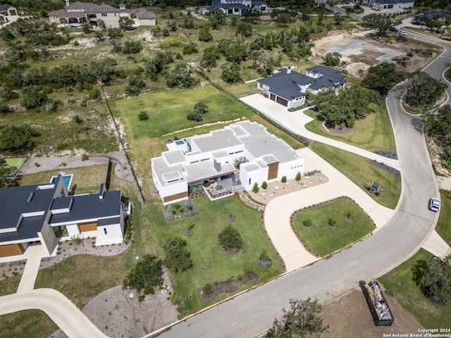 drone / aerial view featuring a residential view