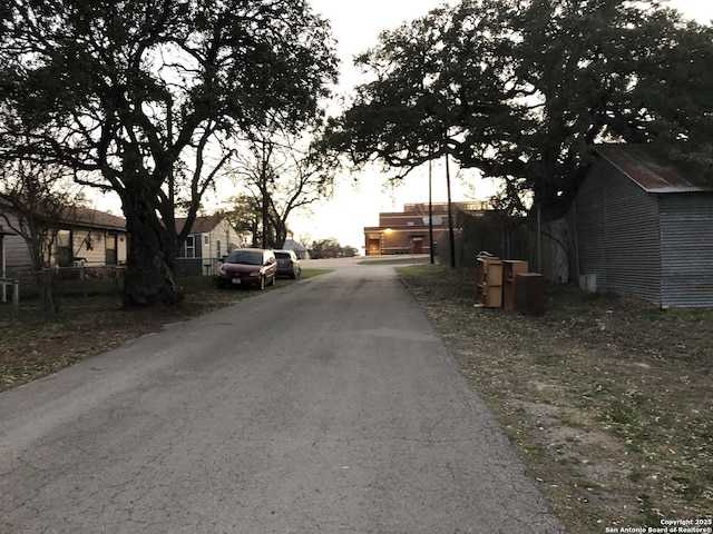 view of road