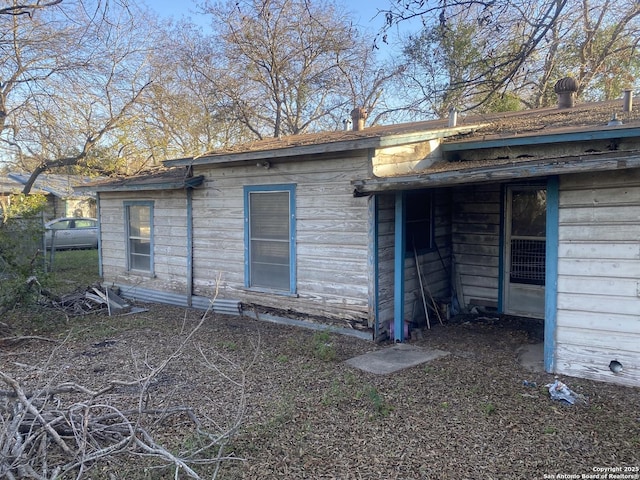 view of rear view of property