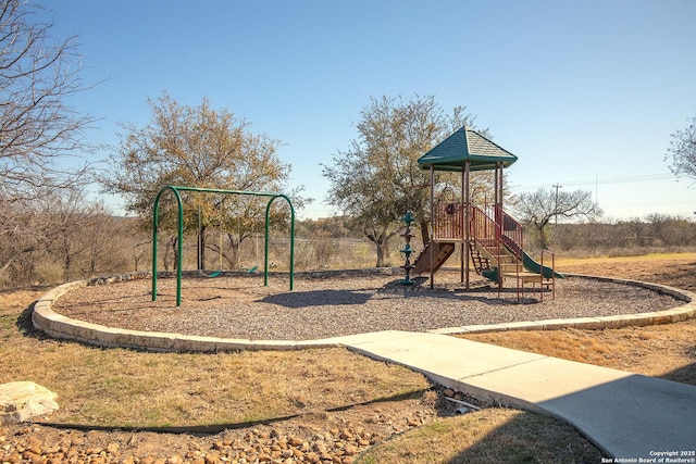 view of community jungle gym