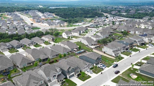 drone / aerial view with a residential view