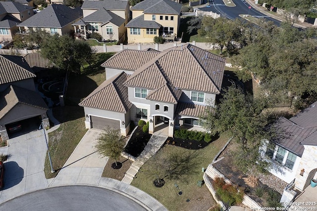 birds eye view of property featuring a residential view