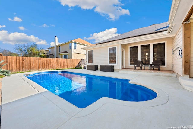 14019 Tahoe Vis, San Antonio, TX 78253 - view of pool featuring a fenced backyard, a fenced in pool, and a patio