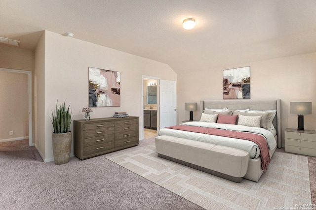 12604 Brite Rnch, San Antonio, TX 78245 - bedroom featuring visible vents, light colored carpet, and ensuite bath