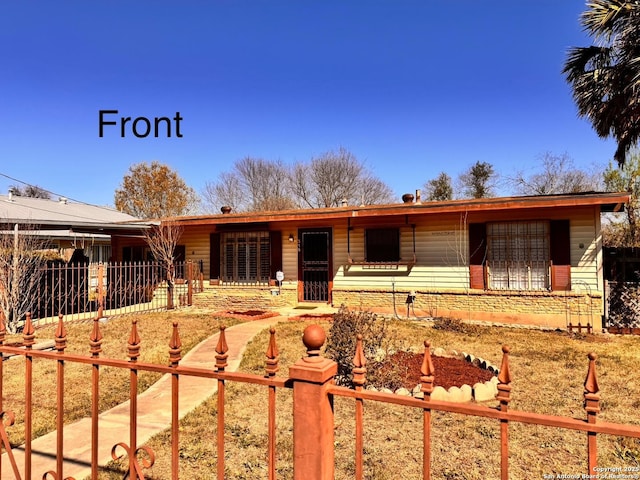 view of ranch-style house