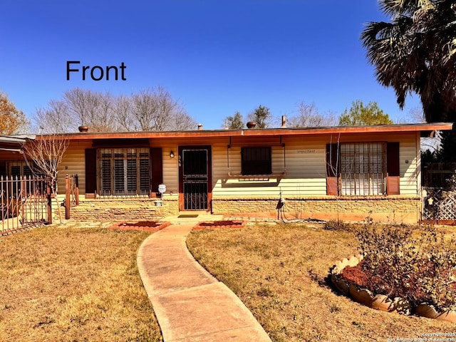 view of ranch-style home