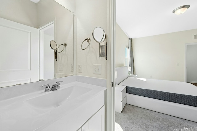 bathroom featuring visible vents and vanity