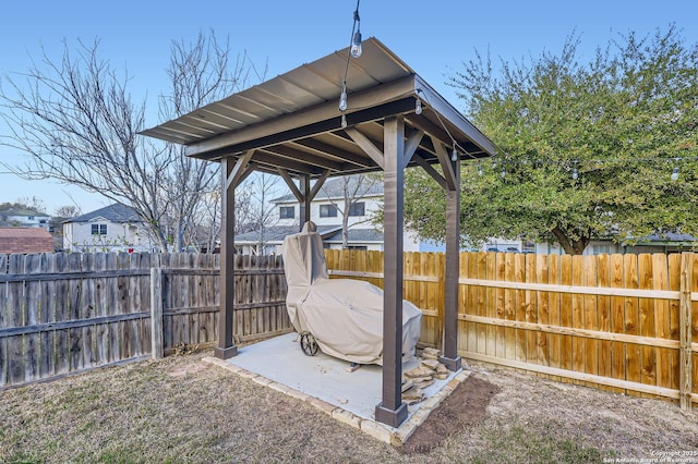 exterior space with a patio area and fence