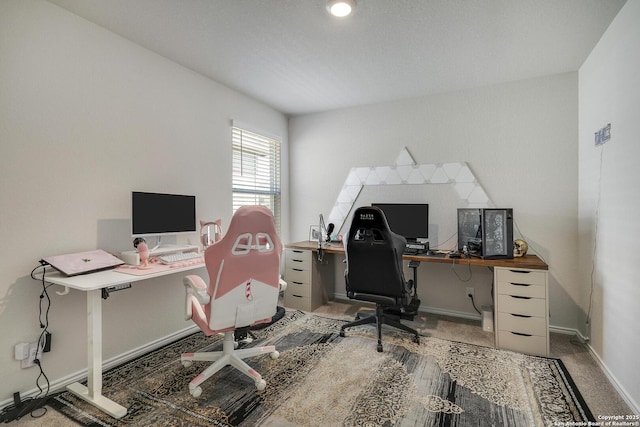6424 Embankment, San Antonio, TX 78252 - home office featuring carpet flooring and baseboards