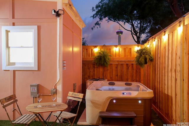 view of patio / terrace with fence