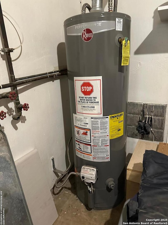 utilities featuring water heater