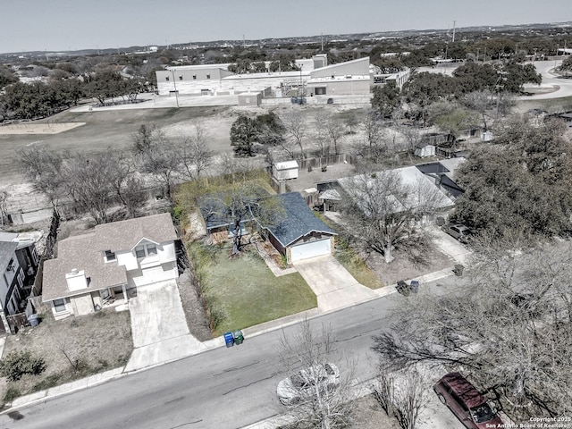 birds eye view of property featuring a residential view