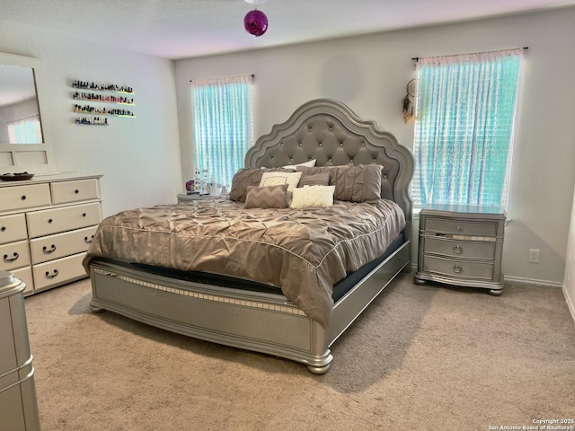 bedroom with carpet floors