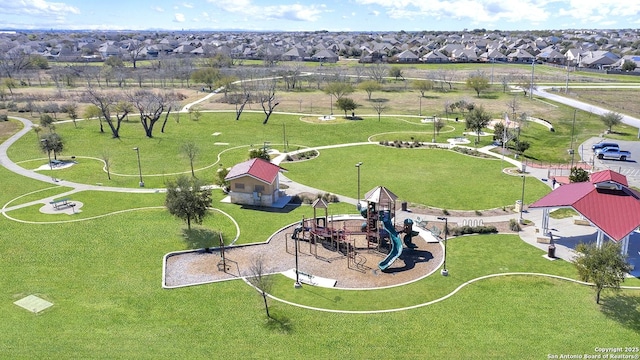 birds eye view of property featuring a residential view