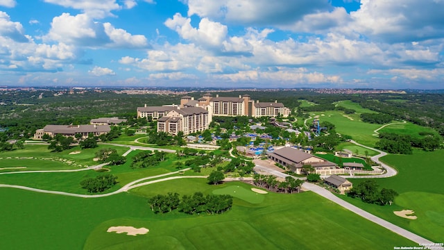 aerial view with golf course view