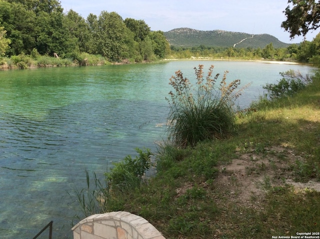 property view of water with a mountain view