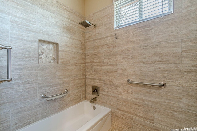 full bathroom featuring shower / bathing tub combination