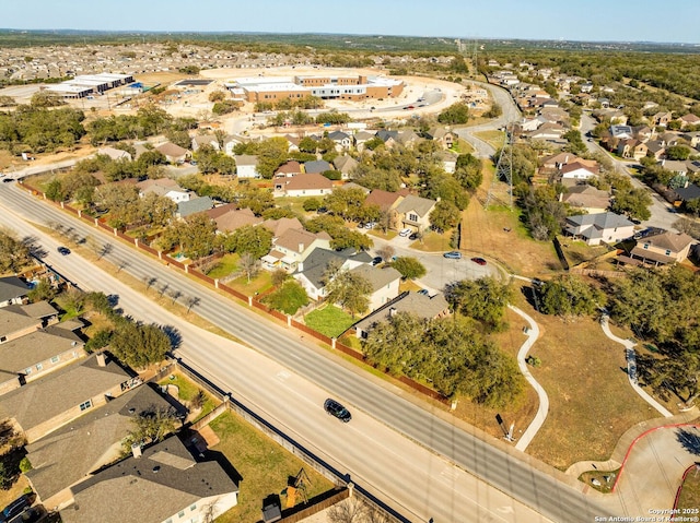 aerial view featuring a residential view