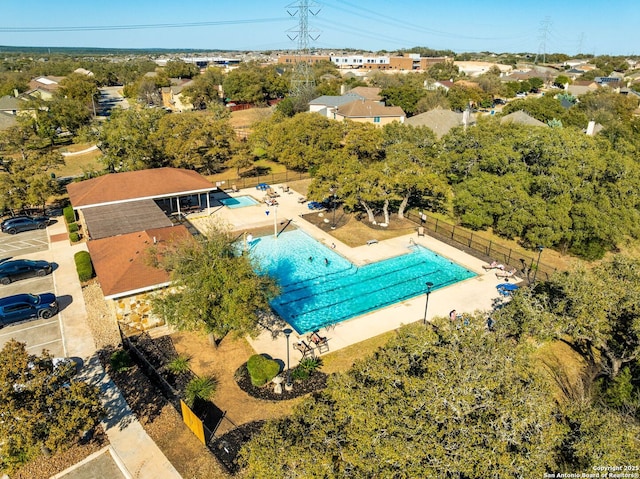 birds eye view of property