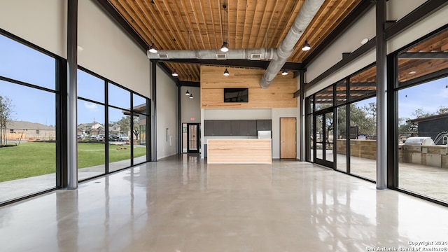 interior space featuring visible vents