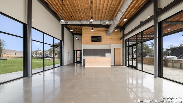 interior space featuring visible vents