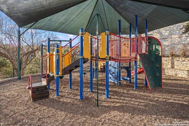 view of community jungle gym