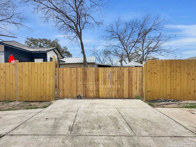 view of patio / terrace featuring fence