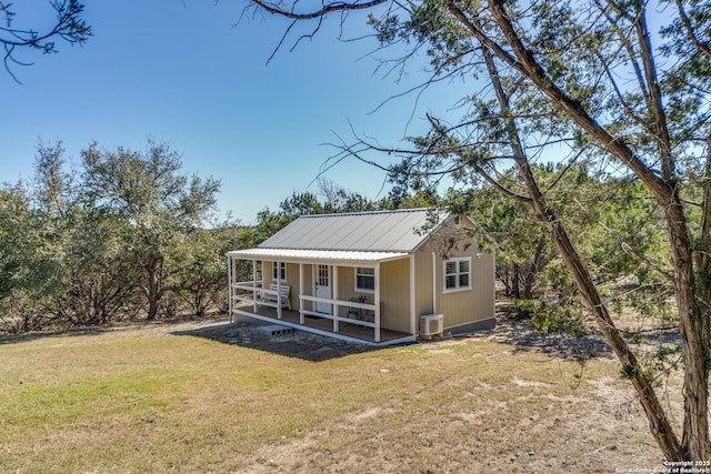 exterior space featuring covered porch