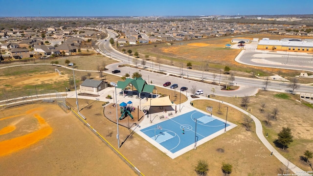 birds eye view of property featuring a residential view