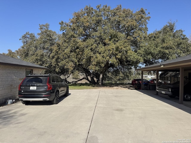 view of vehicle parking